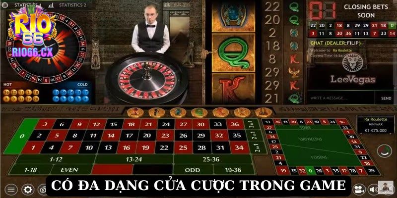 Có đa dạng cửa cược trong game